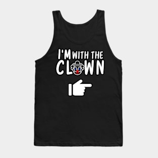 Funny lazy I'm with the Clown Halloween Costumes Tank Top